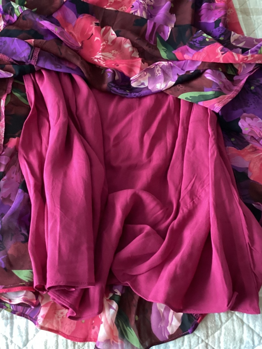 Lulus Sipping Sangria Floral Cocktail Midi Dress, size L - Picture 11 of 12